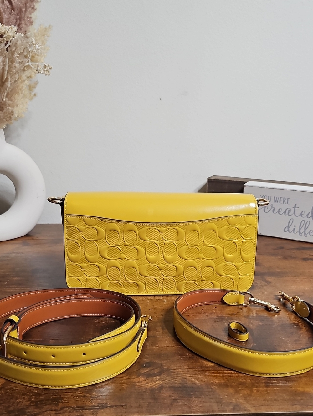 SALE...Coach Signature Patent Leather Morgan Crossbody Bag CT856 - Picture 3 of 9